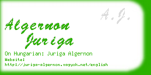 algernon juriga business card